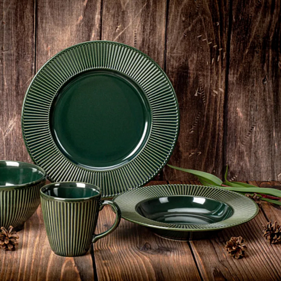 Тарелка суповая EMERALD GREEN 24см