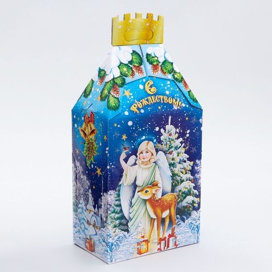 Подарочная коробка &quot;Рождественский&quot;, 19 х 12 х 35,5 см.