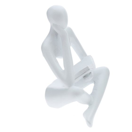 Фигурка декоративная "Читающий человек", L9 W6 H11 см