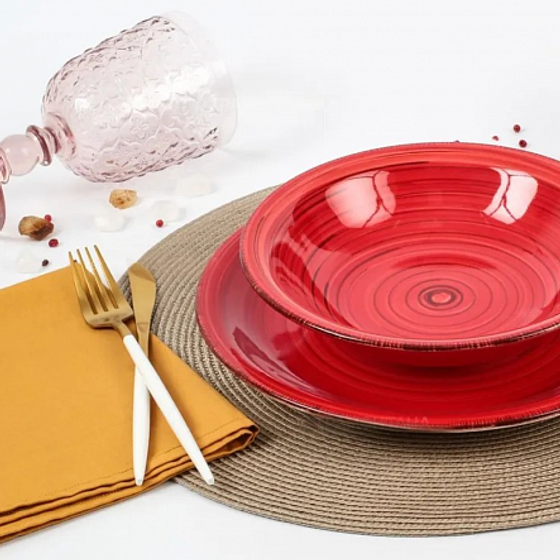 Тарелка суповая SCARLET 21см