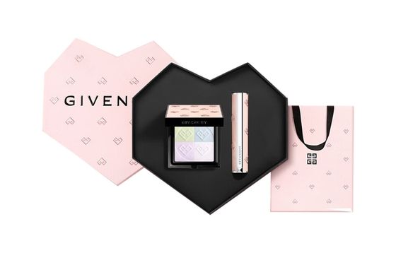 GIVENCHY Qixi Festival Limited Full Heart Star Box Makeup Sets Easy-to-Blend Natural Clear 7.5g+2.8g