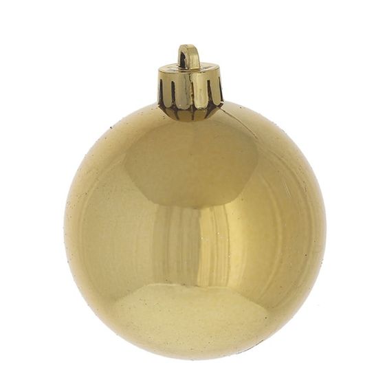 Набор из 6шт Украшение новогоднее Шар &quot;Вензель золотой&quot;, D6 см, L5 W5 H7 см