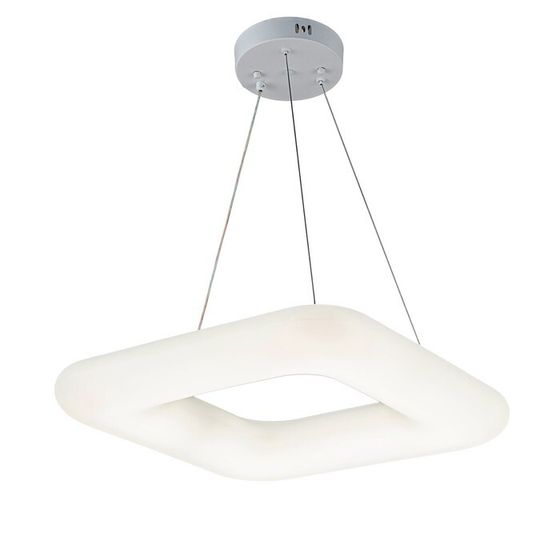 Светильник подвесной Escada, 10259/1LED. 1х45Вт, LED, 3200Лм, 3000-6500К, 460х460х130/1200 мм, цвет белый