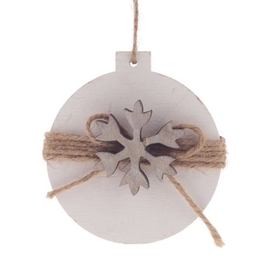 Украшение новогоднее &quot;Снежинка&quot;, L8 W2,5 H9 см, 5в.