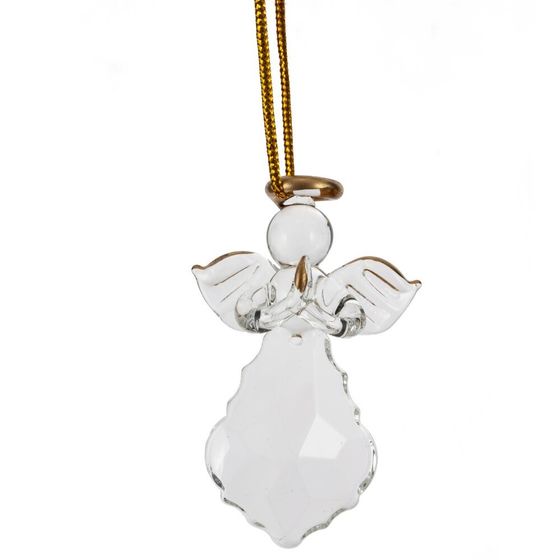 Набор из 12шт Украшение новогоднее "Ангел", L3 W3 H5 см