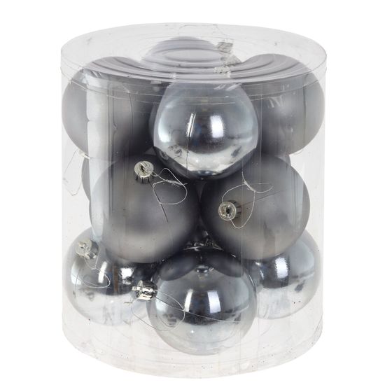 Набор из 12шт Украшение новогоднее &quot;Шар&quot;, D 8 см, L19 W19 H21 см