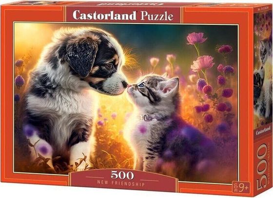 Castorland Puzzle 500 element?w Kotek piesek nowa przyja??