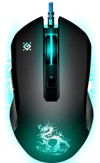 Мышь Defender Sky Dragon GM-090L черный оптическая проводная игровая (3200dpi) (52090)