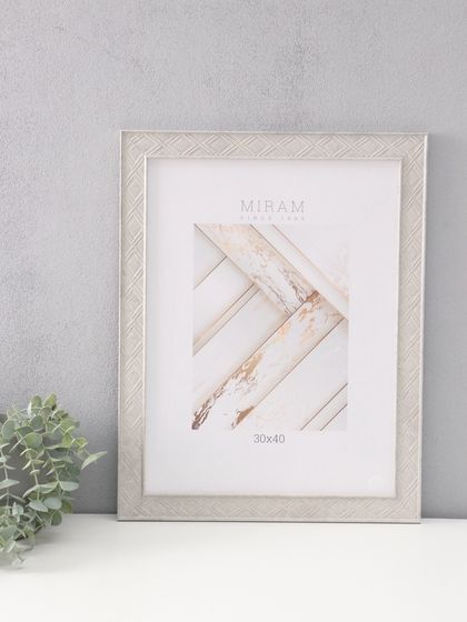 Фоторамка пластик &quot;МИРАМ&quot; 30х40 см, серый