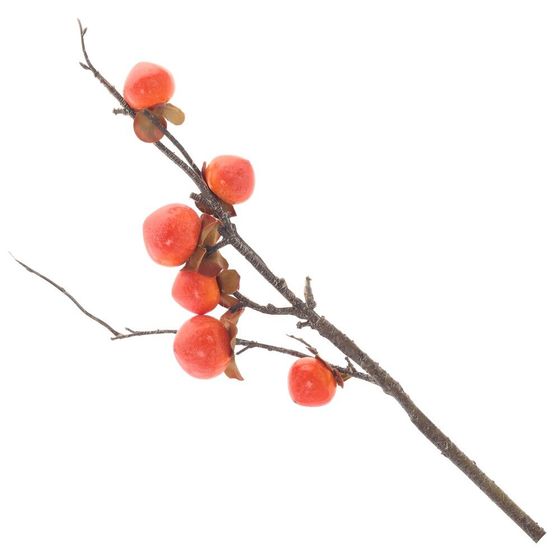 Ветка искусственная &quot;Хурма&quot;, L14 W8 H44 см, 2в.