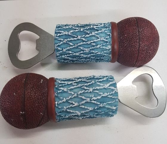 !09 Набор из 2-х штук - Ключ для открывания бутылок, 10*4,4*3,4 см. цвет бело-бирюзовый