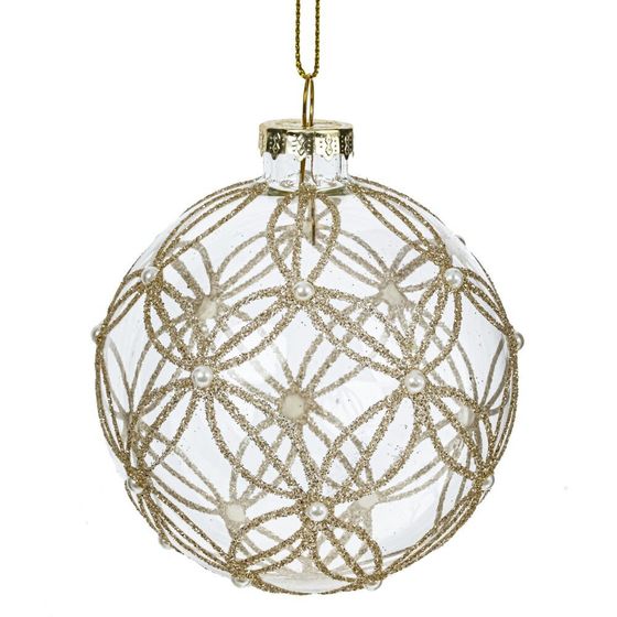 Набор из 12шт Украшение новогоднее &quot;Шар&quot;, D 8 см, L35 W25 H8,5 см