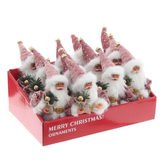 Дед Мороз подвесной, L11 W5 H17 см (полка 12 см.)