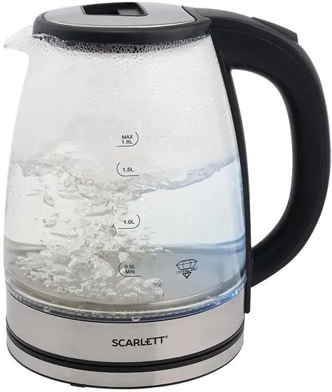 Чайник электрический Scarlett SC-EK27G30 1.8л. 1800Вт сталь
