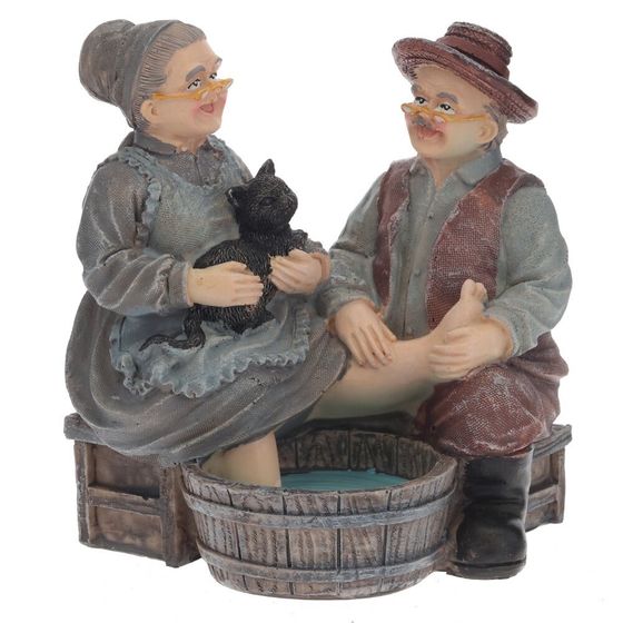 Фигурка декоративная &quot;Бабушка с дедушкой&quot;, Д11,5 Ш9,5 В12 см, 2в.