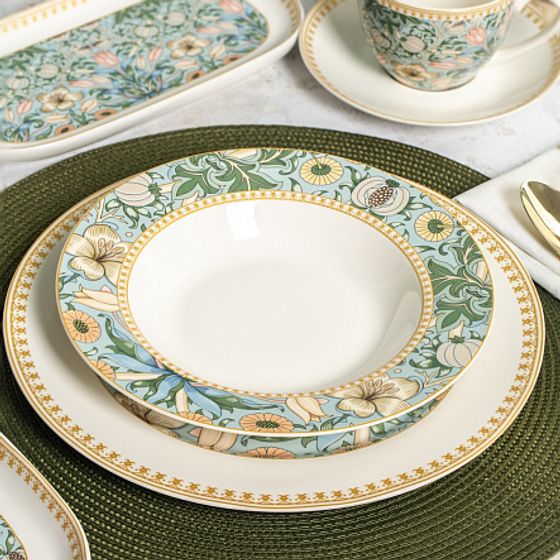 Набор суповых тарелок FLOWERS 6шт 21.8см