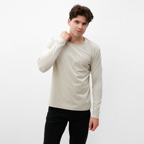 Лонгслив мужской MIST Men&#39;s casual размер 56, серо-бежевый