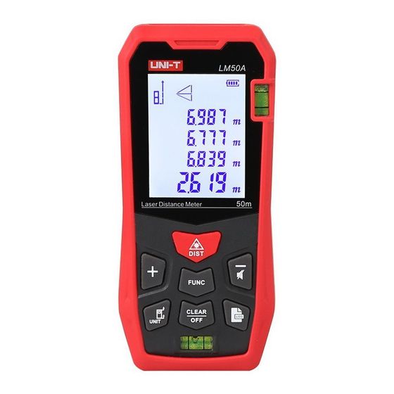 Дальномер лазерный UNI-T LM50A 50м м/фут/дюйм