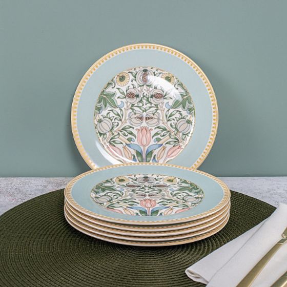 Набор десертных тарелок FLOWERS 6шт 19см