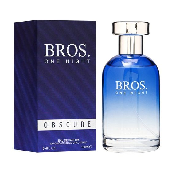 Туалетная вода мужская BROS ONE NIGHT OBSCURE (по мотивам Hugo Boss Bottled Night), 100 мл