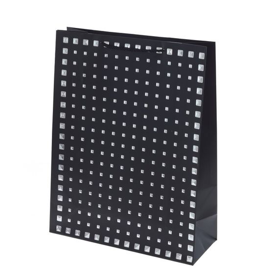 Пакет подарочный (бумага 210г/м2, блок микс 12шт), L31 W12 H40 см, 4в.