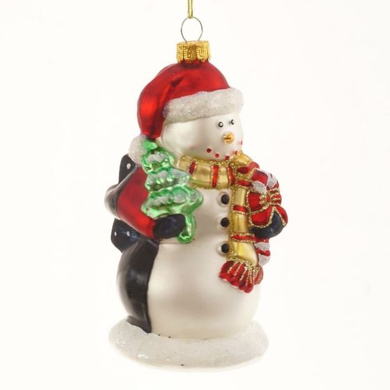 Украшение новогоднее &quot;Снеговик-Пингвин&quot;, L7 W7 H14,5 см