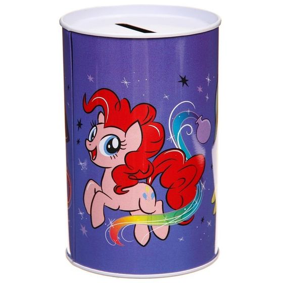 Копилка металлическая, 6,5 см х 6,5 см х 12 см &quot;Make your own magic&quot;, My Little Pony