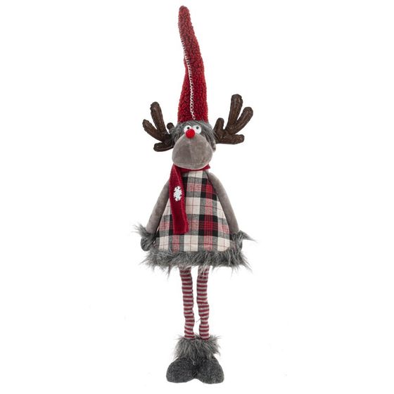 Игрушка набивная &quot;Олень&quot; (телескоп ноги), L30 W18 H88/33 см, 2в.
