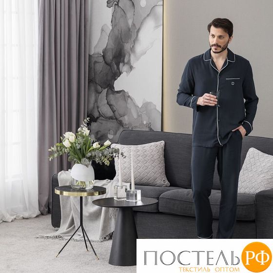 АЛЬБЕН т-син Мужская пижама S(46), 2 пр., 100% вискоза