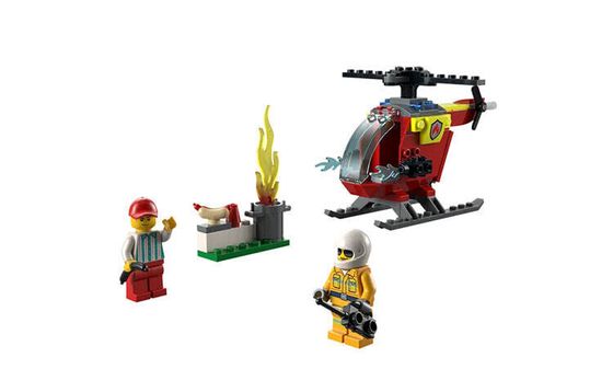 LEGO City Collection Helicopter Fire Helicopter Building Blocks 0-300 60318