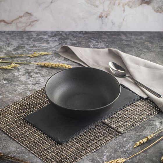 Тарелка суповая ROCK BLACK 20см