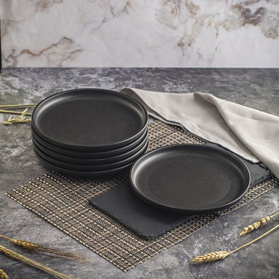 Тарелка десертная ROCK BLACK 21см