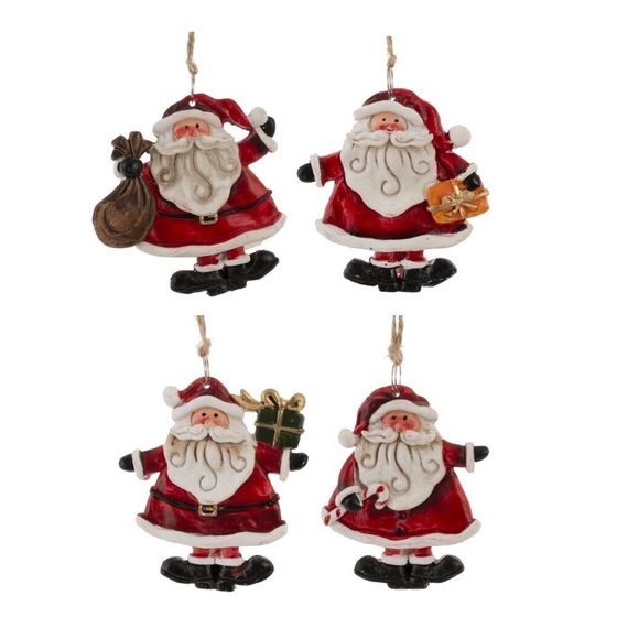 Изделие декоративное подвесное &quot;Дед Мороз&quot;, L7,5 W1,5 H8 см, 4в.