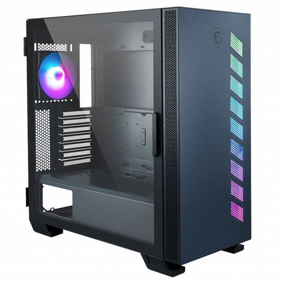 Корпус MSI MAG VAMPIRIC 300R PACIFIC BLUE Mid-Tower, E-ATX, 2xUSB 3.0, 1xUSB-C, 1x120mm ARGB Fan, ARGB Control Board, Tempered Glass Window, Brown Bo