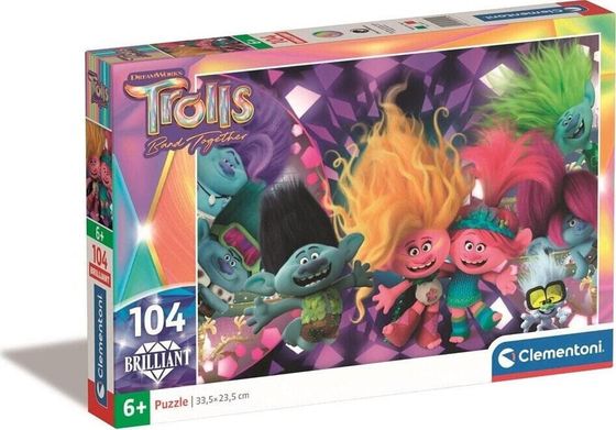 Clementoni CLE puzzle 104 Brilliant Trolls 3 20191