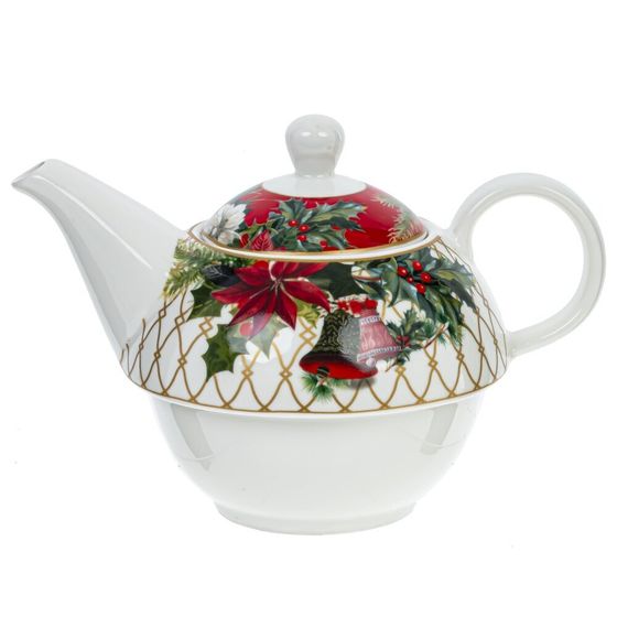 Чайник с чашкой и блюдцем &quot;Зимнее волшебство&quot;, 300 мл, L16,5 W16,5 H14 см