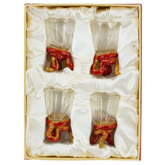 Набор из 4-х стопок &quot;Змея&quot;, 30 мл