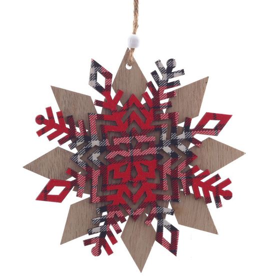 Украшение новогоднее &quot;Снежинка&quot;, L15 W0,6 H15,5 см, 3в.