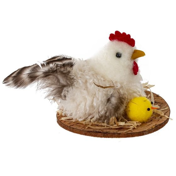 Фигурка декоративная &quot;Курица&quot; (блок 12шт), L8 W8 H6 см, 3в.