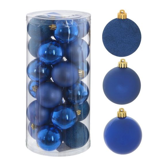 Набор из 24шт Украшение новогоднее &quot;Шар&quot;, D 6 см, L14 W14 H31 см