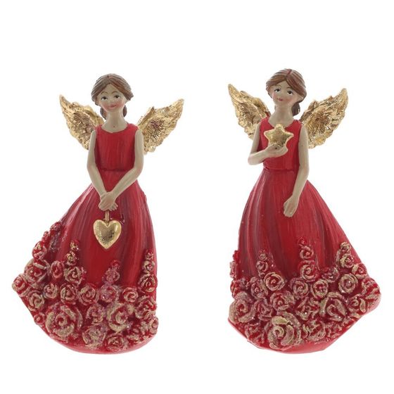 Фигурка декоративная &quot;Ангел&quot;, L5 W3,5 H9 см, 2в.