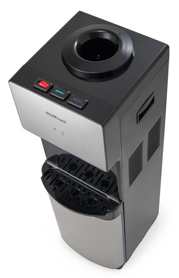 Кулер напольный Hotfrost V400BS серебристый/черный