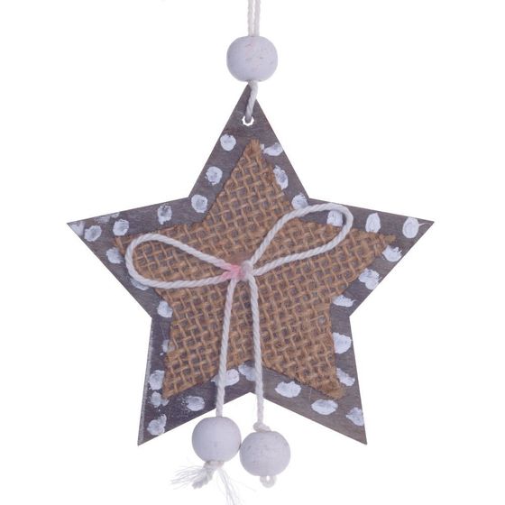 Украшение новогоднее &quot;Снежинка/Звезда/Олень&quot;,  L10,5 W0,5 H10,5 см, 3в.