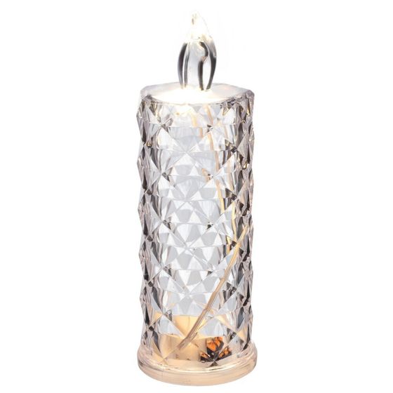 Изделие декоративное &quot;Свеча&quot; (подсветка, 3xLR54) (блок 12шт), L5 W5 H15,5 см