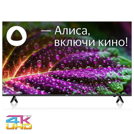 Телевизор QLED 55&quot; BBK 55LED-8249/UTS2C Smart TV черный 4K Ultra HD
