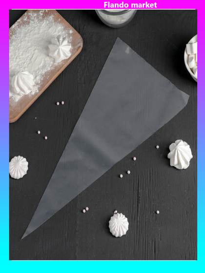 !09 Набор кондитерских мешков 41x21 см (размер L), 10 шт, цвет прозрачный