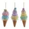 Изделие декоративное подвесное &quot;Мороженое&quot;, L7 W7 H15 см, 3в.