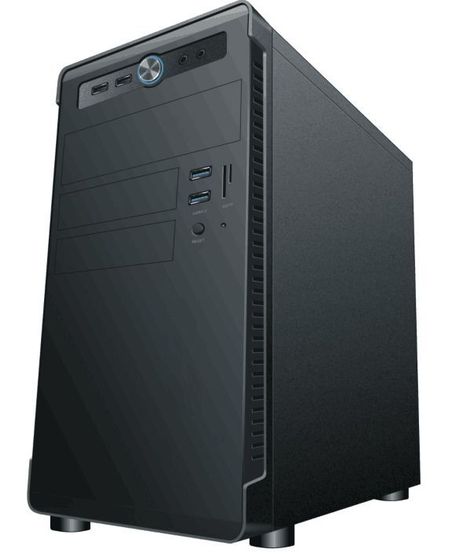 Корпус Accord ACC-B022 черный без БП Midi-Tower mATX