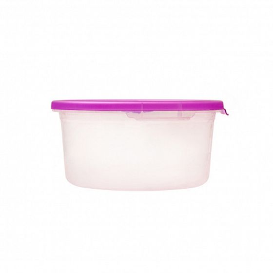 Контейнер СМАЙЛ для СВЧ 0.8л круглый с клапаном
