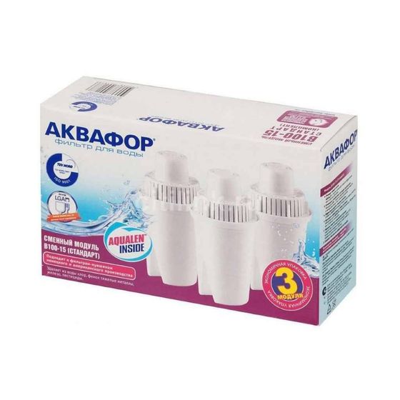 Комплект картриджей Аквафор B15 (В100-15) для кувшинов ресурс:170л (упак.:3шт)